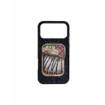 JW PEI Sardine Can Art Artificial Crystal Phone Case in Black | Phone Cases | Coveti