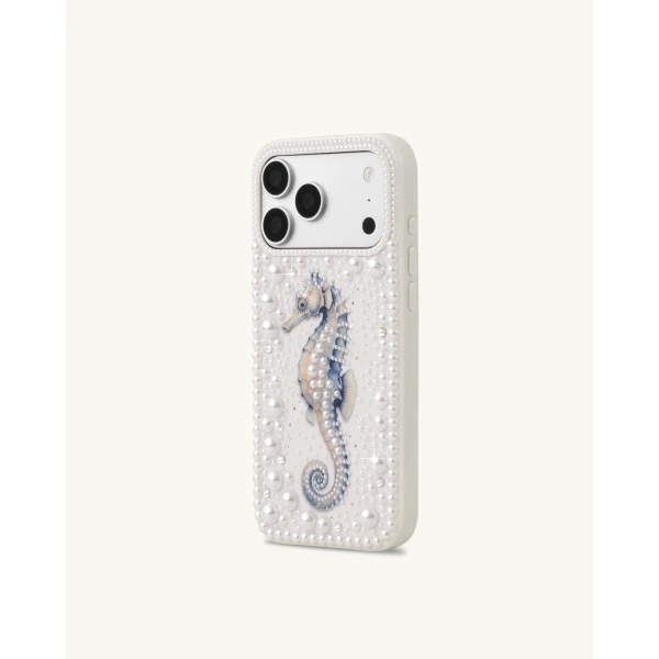 JW PEI Seahorse Pearl Phone Case in White | Phone Cases | Coveti