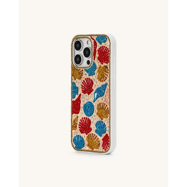 JW PEI Seashell Pattern Phone Case in Multicolor Gold | Phone Cases | Coveti
