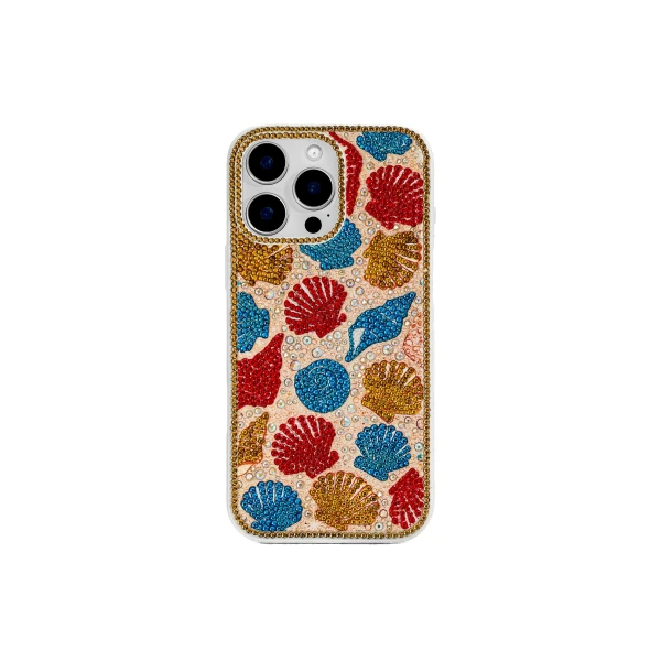 JW PEI Seashell Pattern Phone Case in Multicolor Gold | Phone Cases | Coveti