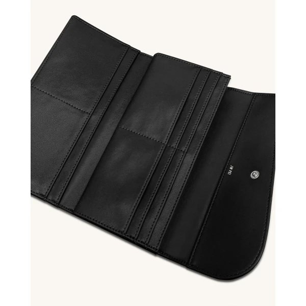 JW PEI Seren Flap Long Wallet in Black | Wallets & Purses | Coveti