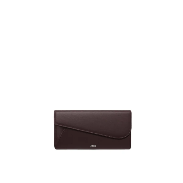 JW PEI Seren Flap Long Wallet in Chestnut Black | Wallets & Purses | Coveti