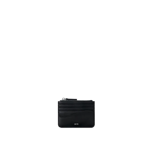 JW PEI Seren Zipped Card Case in Black | Wallets & Purses | Coveti