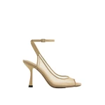 JW PEI Serenity Open Toe Mesh Slingback Sandals in Khaki | Sandals | Coveti