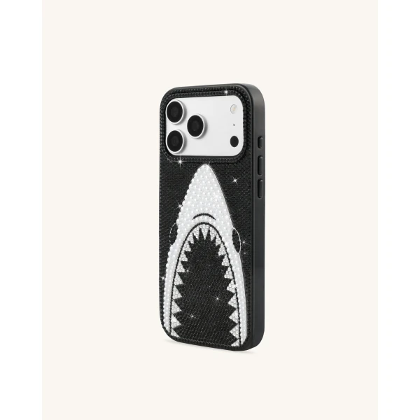 JW PEI Shark Mouth Pearl Phone Case in Black | Phone Cases | Coveti