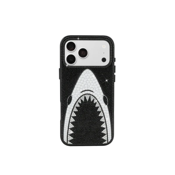 JW PEI Shark Mouth Pearl Phone Case in Black | Phone Cases | Coveti