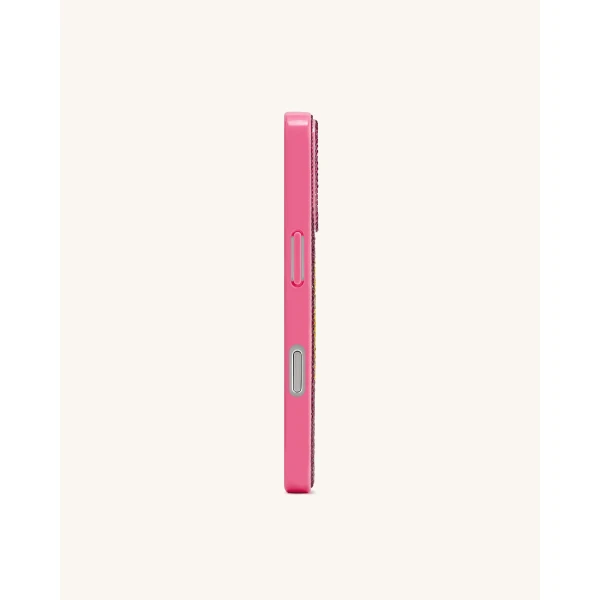 JW PEI Smile Face Artificial Crystal Phone Case in Pink | Phone Cases | Coveti