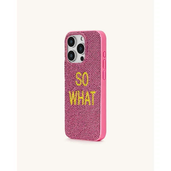 JW PEI So What Rhinestone Phone Case in Pink | Phone Cases | Coveti