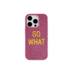 JW PEI So What Rhinestone Phone Case in Pink | Phone Cases | Coveti