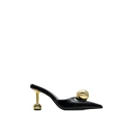 JW PEI Sofia Sphere Heel Mules in Black | Mules | Coveti