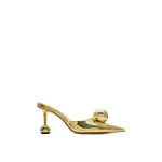 JW PEI Sofia Sphere Heel Mules in Gold | Mules | Coveti