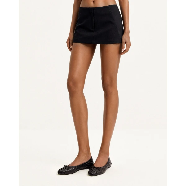 JW PEI Solenne Ruched Drawstring Ballet Flats in Black | Flats | Coveti
