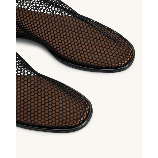 JW PEI Sophia Mesh Boots in Black | Boots | Coveti