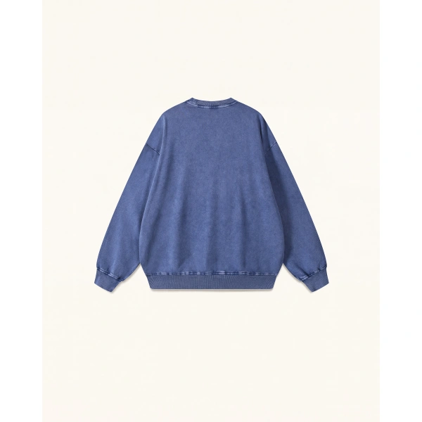 JW PEI The Enchanted Rhinestone Rose Pullover in Acid Cobalt | Sweater | Coveti
