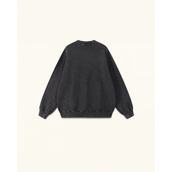 JW PEI The Enchanted Rhinestone Rose Pullover in Black | Sweater | Coveti