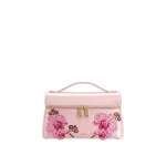 JW PEI Thea Embroidered Top Handle Bag in Light Pink | Totes & Top-Handle Bags | Coveti