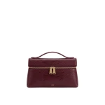JW PEI Thea Faux Lizard-Skin Pattern Top Handle Bag in Claret | Totes & Top-Handle Bags | Coveti