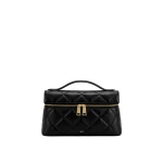 JW PEI Thea Quilted Top Handle Bag in Obsidian Black | Totes & Top-Handle Bags | Coveti