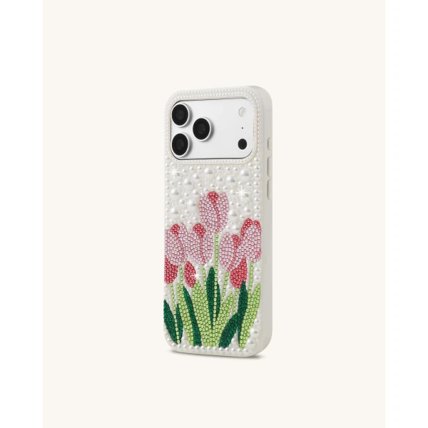 JW PEI Tulip Faux Pearl Phone Case in White | Phone Cases | Coveti