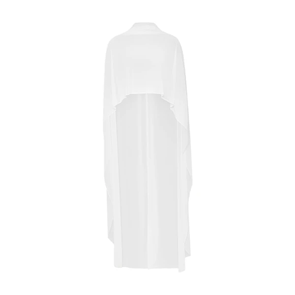 JW PEI Tulle Cape Shawl in White | Scarves | Coveti