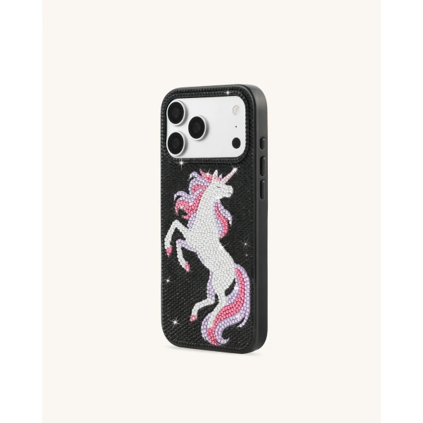 JW PEI Unicorn Rhinestone Phone Case in Black | Phone Cases | Coveti