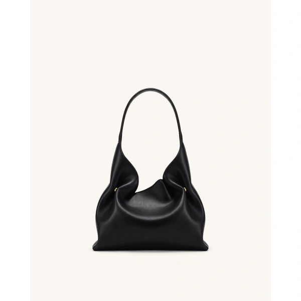 JW PEI Velora Smooth Hobo Shoulder Bag in Black | Shoulder & Crossbody Bags | Coveti