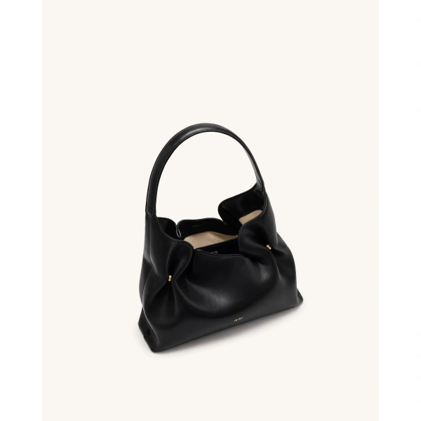 JW PEI Velora Smooth Hobo Shoulder Bag in Black | Shoulder & Crossbody Bags | Coveti