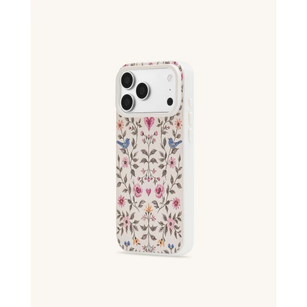JW PEI Vintage Romance Floral Bird Phone Case in White | Phone Cases | Coveti