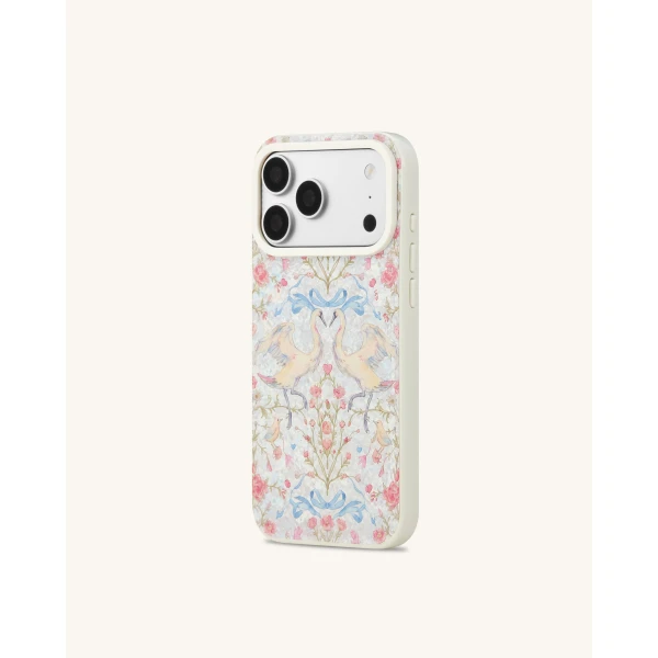 JW PEI Vintage Romance Swan Pearl Shell Phone Case in White | Phone Cases | Coveti