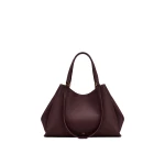 JW PEI Virelia Double Handle Tote Bag in Deep Burgundy | Totes & Top-Handle Bags | Coveti