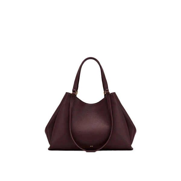 JW PEI Virelia Double Handle Tote Bag in Deep Burgundy | Totes & Top-Handle Bags | Coveti