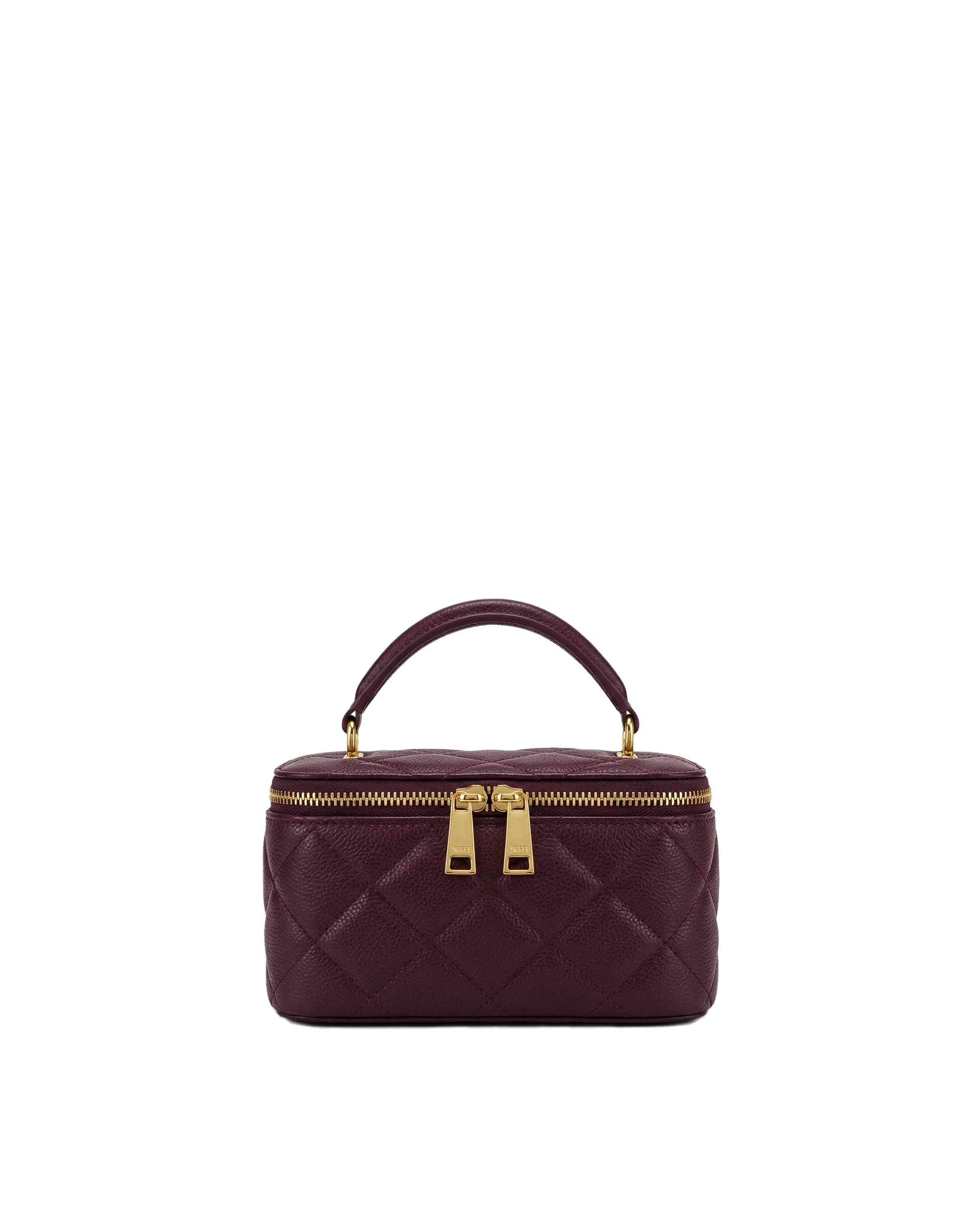 JW PEI Virella Quilted Vanity Top Handle Bag in Dark Red JW PEI Virella Quilted Vanity Top Handle Bag in Dark Red | Totes & Top-Handle Bags | Coveti