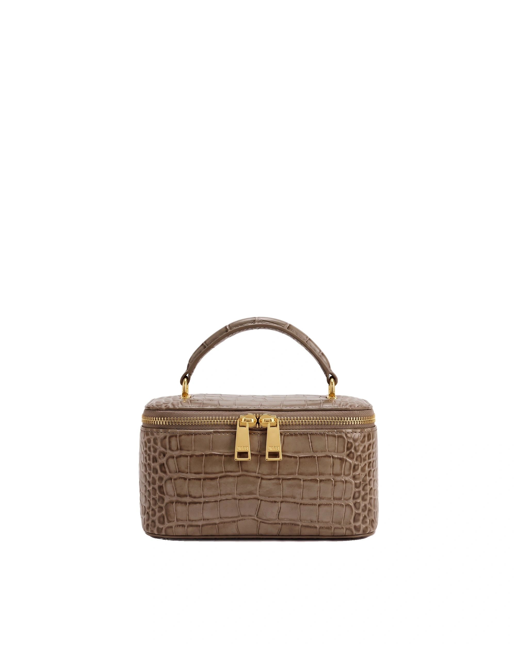 JW PEI Virella Vanity Top Handle Bag in Brown Croc JW PEI Virella Vanity Top Handle Bag in Brown Croc | Totes & Top-Handle Bags | Coveti