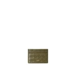 JW PEI Woven Texture Card Holder in Dark Brown Green | Wallets & Purses | Coveti