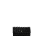 JW PEI Woven Texture Flap Wallet in Black | Wallets & Purses | Coveti