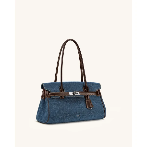 JW PEI Yara Denim Shoulder Bag in Blue | Shoulder & Crossbody Bags | Coveti