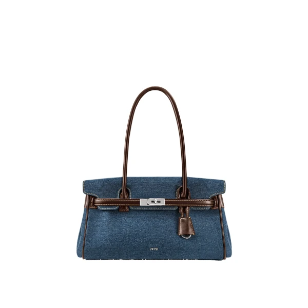JW PEI Yara Denim Shoulder Bag in Blue | Shoulder & Crossbody Bags | Coveti