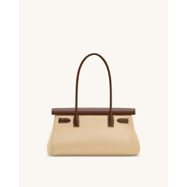 JW PEI Yara Faux Suede Shoulder Bag in Dark Brown | Shoulder & Crossbody Bags | Coveti