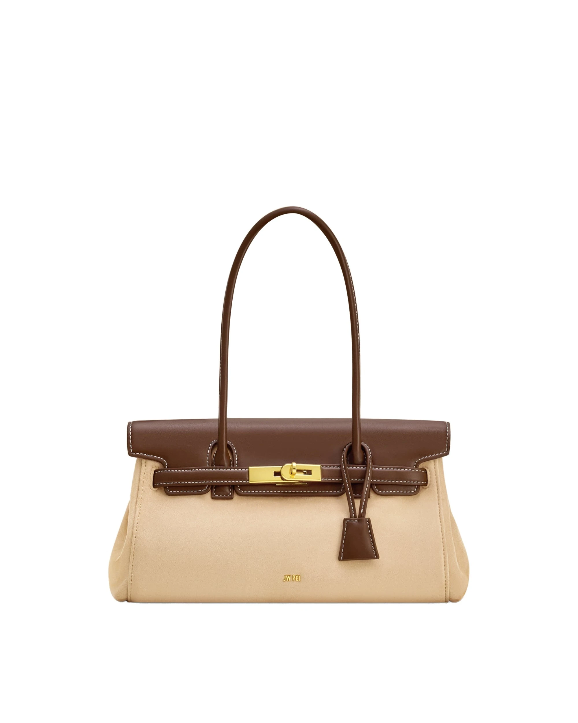 JW PEI Yara Faux Suede Shoulder Bag in Dark Brown JW PEI Yara Faux Suede Shoulder Bag in Dark Brown | Shoulder & Crossbody Bags | Coveti