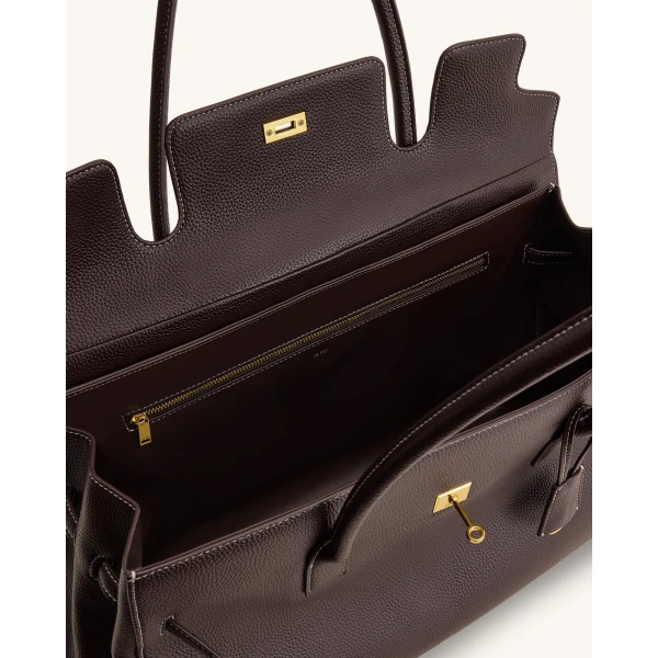 JW PEI Yara Large Shoulder Bag in Dark Brown | Shoulder & Crossbody Bags | Coveti