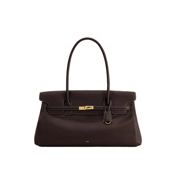 JW PEI Yara Large Shoulder Bag in Dark Brown | Shoulder & Crossbody Bags | Coveti