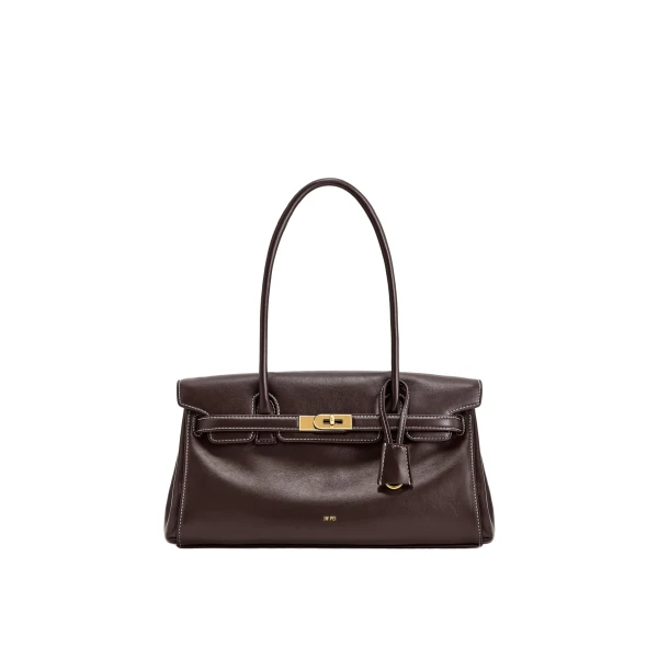 JW PEI Yara Shoulder Bag in Dark Brown | Shoulder & Crossbody Bags | Coveti