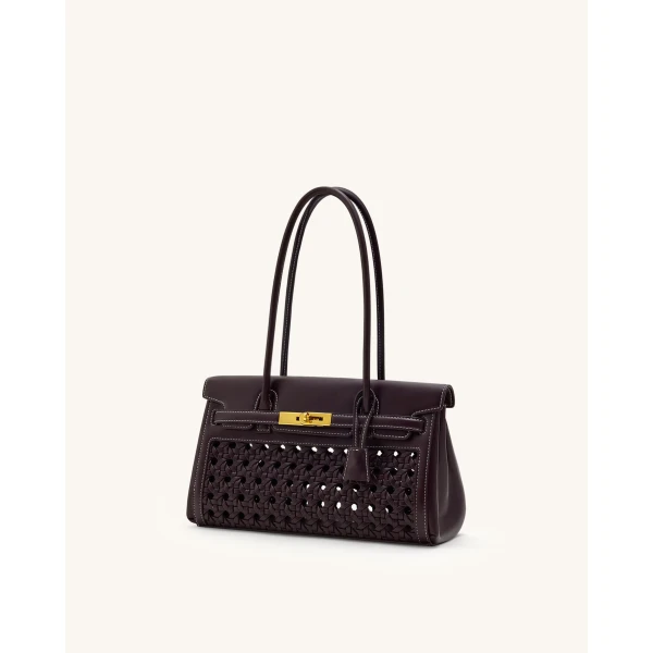 JW PEI Yara Shoulder Bag in Dark Red | Shoulder & Crossbody Bags | Coveti