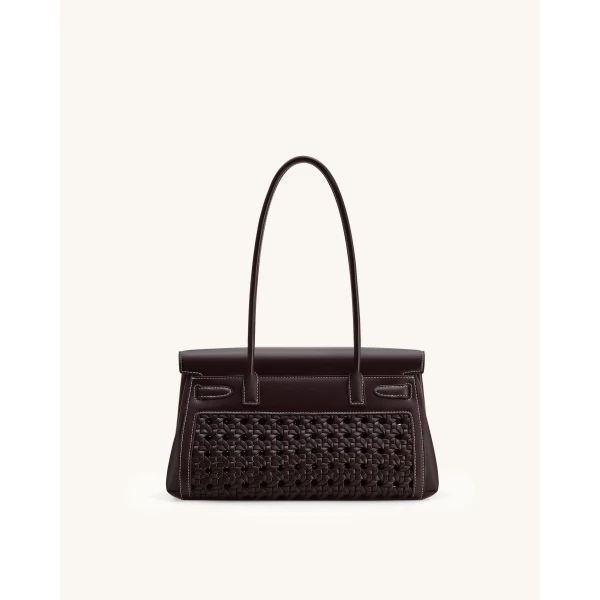 JW PEI Yara Shoulder Bag in Dark Red | Shoulder & Crossbody Bags | Coveti