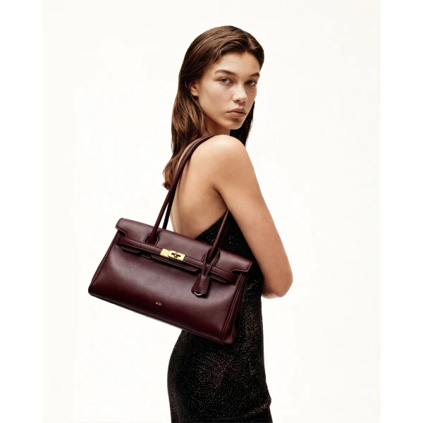 JW PEI Yara Shoulder Bag in Deep Burgundy | Shoulder & Crossbody Bags | Coveti