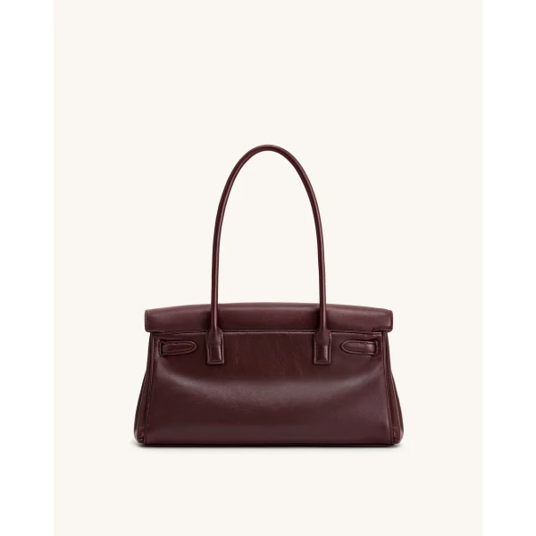 JW PEI Yara Shoulder Bag in Deep Burgundy | Shoulder & Crossbody Bags | Coveti