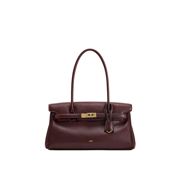 JW PEI Yara Shoulder Bag in Deep Burgundy | Shoulder & Crossbody Bags | Coveti