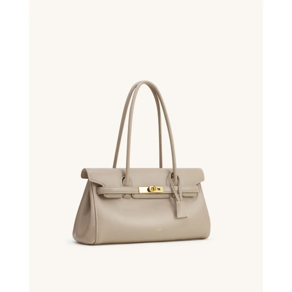 JW PEI Yara Shoulder Bag in Gray Apricot | Shoulder & Crossbody Bags | Coveti