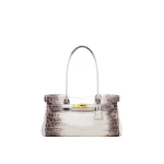 JW PEI Yara Shoulder Bag in White Croc | Shoulder & Crossbody Bags | Coveti
