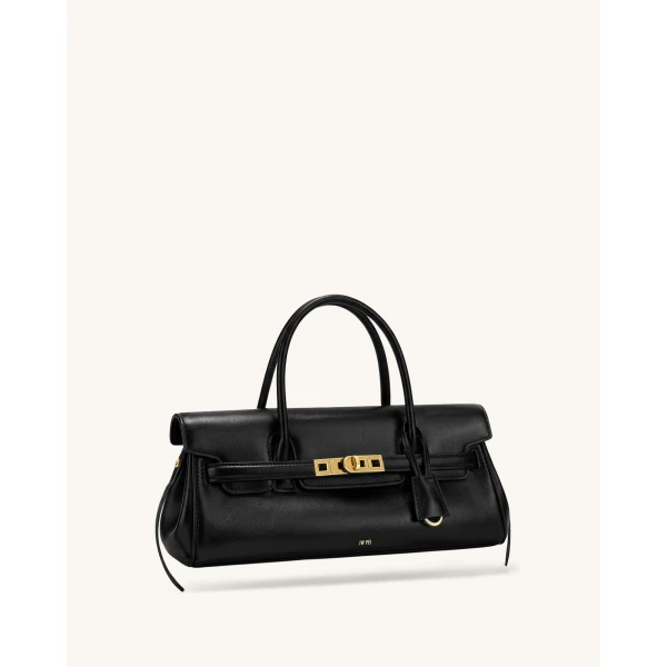 JW PEI Yara Small Top Handle Shoulder Bag in Black | Mini Bags | Coveti
